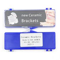 20vnt/komplektas Dantų ortodontiniai keraminiai laikikliai Breketai Monobloko tipas MBT/Roth 0,022/0,018 3-4-5 kabliukai Roth 018-345 Hooks