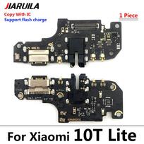 Naujas USB įkrovimo prievado lizdo jungties įkrovimo plokštės lankstus laidas, skirtas Xiaomi Mi 9T 10T 11T Pro 10 Lite 5G Mi 8 9 Mi 10T Lite With IC black
