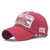 Beisbolo kepuraitė Vyrams Skalbta Medvilnė 3D Siuvinėjimas Raidė Beisbolo Kepurės Moterims Tėčio Kepurė Vyriška Kaulo Kepurė Reguliuojama Snapback Kepurės 54-60cm raudona