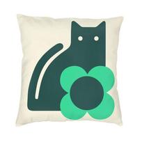 Prabangi Orla Kiely Katės Pagalvės užvalkalas 45x45cm Poliesteris Skandinaviškas Pagalvės užvalkalas Sofai Kvadratinis Pagalvės užvalkalas Svetainės Dekoras 30x30cm 12x12in