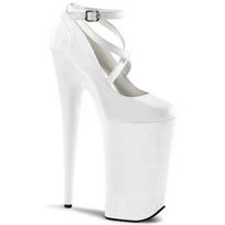 20 CM Moteriški Seksualūs Šou Batai Šokių Batai Pumps Party Club Platform Batai Aukštakulniai 34 balta