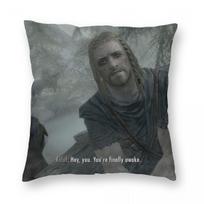 Ei, tu pagaliau pabudai Skyrim Meme kvadratinis pagalvės užvalkalas poliesterio lininis aksominis užtrauktukas Dekoras pagalvės užvalkalas kambario pagalvėlės užvalkalas 30x30cm
