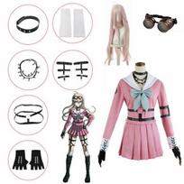Danganronpa Cosplay kostiumas V3 Killing Harmony MIU Iruma vidurinės mokyklos uniformos kostiumas XXXL rožinė