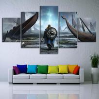 5 dalių drobė Sienų menas Vikingai Filmas Plakatas Svetainė Šiuolaikinis apdaila Miegamojo vaizdas Namų biuras Paveikslėlis be rėmelio 20x35cm*2  20x45cm*2  20x55cm*1