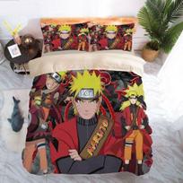 Animacinis filmas Naruto Sasuke Kakashi anime studentų bendrabutyje viengulė paklodė antklodės užvalkalas trijų dalių komplektas dvigulės patalynės keturių dalių komplektas 140x200cm 3pcs