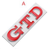 1 vnt. 3D metalinis automobilio priekinės grotelės GTD logotipas galinės bagažinės golfo emblema, skirta V/olkswagen V/WG/olf 4 5 6 7 7 MK4 MK5 MK6 MK7 MK8 Sticker A