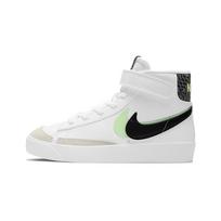 Nike Blazer Mid 77 SE PS Dvigubas Swoosh - Baltos, Garstyčių Žalios Vaikų Sportbačiai Dūmų Pilki, Juodi DD1848-100 28 white