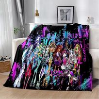3D „Monster High“ animacinių filmų antklodė, minkšta antklodė namų miegamojo lovai sofai iškylai Kelionių biuro poilsio dangtelis antklodė vaikams 130x150cm