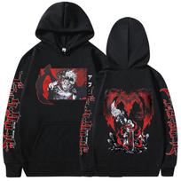 Japoniškas anime juodųjų dobilų gobtuvas Asta dvipusiai grafiniai megztiniai Harajuku Vintage Vyriški kasdieniai dideli gobtuvai Poros M