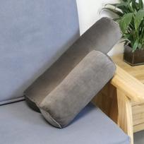 Apvalios nuimamos lovos sofos pagalvėlės biuro kėdėms, šiaurietiško stiliaus, aksominės, plaunamos, ilgos miego pagalvės, namų dekoras 1pc 15x15x40cm pilka spalva