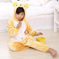 Žiemos vienaragis kigurumi pižama Bear Cow Cosplay namų apranga Flanelinė minkšta šilta gobtuvu gyvūninė animacinių filmų vienaragio berniukų pižama mergaitėms, vaikiški miegui 4T