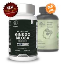 Ginkgo biloba lapų ekstraktas 120 mg Kognityvinės sveikatos palaikymo atmintį 60 kapsulių Pack=60 capsules