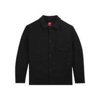 Nike Tech Fleece Pergalvota serija Vienspalvis Single Pocket Mygtukais apykakle striukė Vyriškos striukės Juoda FB8168-010 L