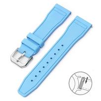 Fluoro kaučiuko dirželis FKM laikrodžio apyrankė IWC Pilot's Watch laikrodžiui IW388114 IW388110 IW388306 Nerūdijančio plieno sagtelė Vyriškas 20mm 21mm 22mm 20mm
