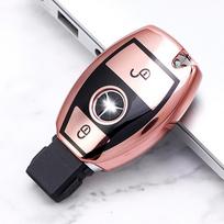 TPU automobilio rakto dėklo dangtelis, skirtas Mercedes Benz ABCE GL S GLA GLK CLS klasė AMG W204 W205 W212 W463 W176 nuotolinio rakto korpuso laikiklis