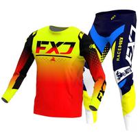 Motocross Jersey & Pant Kits lenktynių kostiumas Racer Gear Set Off-road MX Enduro MOTO Vyriški rinkiniai Moterų kalnų kalnų motociklų kombinacija M-32