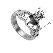 S925 sidabrinis žiedas ins keltų totemas Claddagh moteriškas žiedas 5