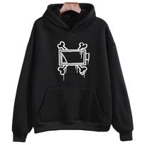 MURDER DRONES Megztiniai su spaudiniais ilgomis rankovėmis megztiniai Laisvalaikiai pavasario ir rudens megztiniai Fleece Streetwear Hoody Y2k drabužiai S juoda