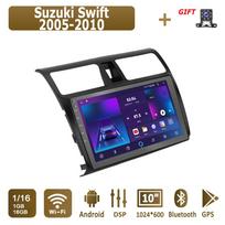 Android Carplay Automobilinis Radijas Suzuki Swift 2005-2010 Multimedijos Grotuvas Pagrindinis Įrenginys Stereo GPS Navigacija BT WIFI 4+64GB 1+16GB