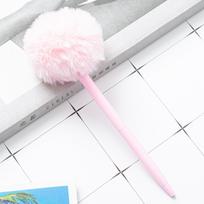 1vnt pliušiniai rašikliai, mieli pūkuoti rutuliniai rašikliai, dovanų rašiklis, spalvingas pūkuotas rutulinis rašiklis Velykų ir vakarėlio reikmenims 1pcs rožinė