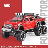 2024 New 1/28 Raptor F150 Off-road Cars Models Toys Alloy Diecast with Sound Light Pull Back Metal Vehicle Toys for Boy Gift Collection Gift