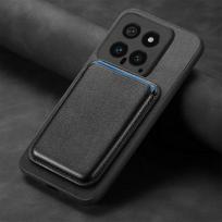 Magsafe magnetinis odinis dėklas, skirtas Xiaomi 14T Pro 14 T 13T 14ultra Magnet Nuimamas 2 viename Piniginės kortelės kišenės dangtelis, skirtas Mi 14Tpro 13 T Pro Xiaomi 13T juoda