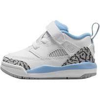Air Jordan Spizike Low TD UNC Baby Sneakers White University-Blue Wolf-Grey FQ3952-141 25