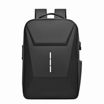 Vyriška apsaugos nuo vagystės kuprinė su USB maitinimo jungtimi: Didelės talpos nešiojamojo kompiuterio ir mokyklinė kuprinė su kietu korpusu 30x13x41 cm juoda
