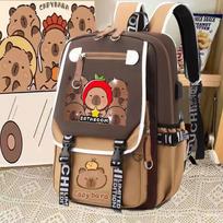 Kapibaros kuprinė mergaitėms - Miela, patvari, daugiasluoksnė, didelės talpos mokyklinė kuprinė jaunesnėms klasėms Backpack Only
