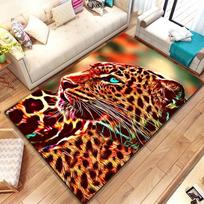 Gyvūnas Leopardas Gepardas Animacinis Žvėris Namų Dekoras Kilimas Skalbiamas Svetainė Miegamasis Sofa Durų Kilimėlis Virtuvės Kilimėlis Neslystantis Grindų Kilimėlis 40x60cm
