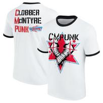 Nauji garsūs imtynių vyrų stiliaus balti CM Punk Larry BITW Ringer marškinėliai vaikiški didelio dydžio karštas išpardavimas 3D skaitmeninis spausdinimas S balta