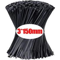 500/100 vnt. plastikiniai nailoniniai kabelių raiščiai Savaime užsifiksuojantys laido dirželiai Reguliuojami kabeliai Tvirtinimo kilpa Namų biuro vielos užtrauktukas 100pcs