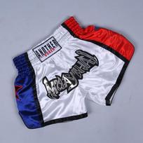 Anotherboxer Unisex Muay Thai bokso šortai kvėpuojantys MMA kikbokso kovoms XS balta