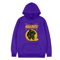 Mf Doom Rapper Print Hoodie ALL CAPS Hoodie XL violetinė