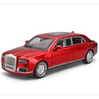 1/24 Aurus Motors Aurus Senat Rusijos Prezidentinis Automobilis Lydinio Automobilio Modelis Garsas ir Šviesa Vaikų Žaislas Kolekcionuojami Daiktai Gimtadienio Dovana raudona