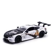 1/32 mastelio BMW M8 GTE bendrų prekės ženklų stiliai Lydinio mastelio automobilio modelis Metalinis modelis Miniatiūrinis automobilis Garsas ir šviesa Vaikams žaislinis automobilis Transporto priemonė Dovana balta