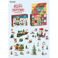 Kids Advent Calendar Christmas Building Blocks Gifts 24 Days Surprise Box Xmas Countdown Calendar Girl Boys Blind Box Toys