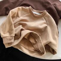 Kids' Korean-Style Sweatshirts for Spring & Autumn 2025 - Trendy Pullover Tops for Boys, Girls, and Babies 120 cm tamsios kavos spalvos