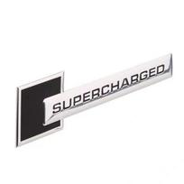 3D Aliuminio SUPERCHARGED Turbocharged Emblema Automobilio Lipdukai Ženklelis Automobilio Stiliaus Aksesuarai A