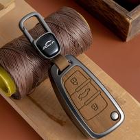 Madingo automobilio atverčiamo rakto dėklo dangtelis, skirtas A3 8L 8P A4 B6 B7 B8 A6 C5 C6 4F RS3 Q3 Q7 TT 8L 8V S3 Auto Shell Fob priedai juoda