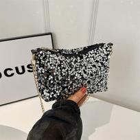 Personalizuota blizganti maža rankinė moterims Nauja nišinė tekstūros vieno peties crossbody rankinė Temperamentinga paprasta grandinėlė Maža kvadratinė rankinė