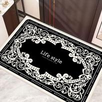 Elegantiškas retro neslystantis įėjimo durų kilimėlis namams ir miegamajam 40*60 cm