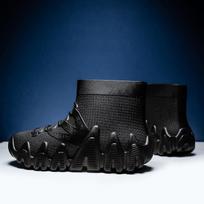 Vyriški vandeniui atsparūs PVC vidutinio aukščio sniego batai su storu neslystančiu padu, madingi, šilti, dvejopos paskirties laisvalaikio guminiai batai. Size 39