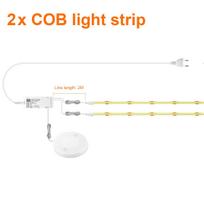 LED Akustinė plokštė Dekoratyvinė COB šviesos juosta Palietimu pritemdoma Sieninė fono lempa Vitrinos lentyna Po spintelėmis Miegamojo naktinė lemputė 2pcs-1M