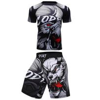 jiu jitsu Rashguard vyriški marškinėliai hosen mma šortai bjj Boxeo kikboksingo marškinėliai rash guard sportinė apranga mma bokso marškinėlių rinkinys S