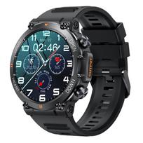 2025 Naujas K56Pro išmanusis laikrodis vyrams Širdies ritmas Kraujas Bluetooth Sportas 400mAh Ilgas budėjimo laikas 1,39 colio 360*360 HD ekranas Lauke Išmanusis laikrodis Black Silicone
