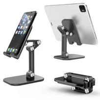 Stalo mobiliojo telefono laikiklio laikiklis iPhone, iPad planšetiniam kompiuteriui, lankstus, sulankstomas, tinginio stalo, reguliuojamas, tiesioginės transliacijos išmaniojo telefono stovas juoda