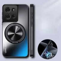 Dėl Moto Edge 60 Fusion 60pro 60S Magnetinis žiedas laikiklis dangtelis, skirtas Motorola Edge 50 Neo 50pro Matinis buferis Smūgiams atsparus dangtelis Matinis apvalkalas Motorola Edge 40 Neo juoda