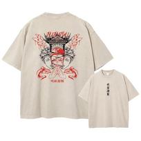 Anime Jujutsu Kaisen Hip Hop Streetwear Harajuku Marškinėliai Spausdinti T-shirt Vyriški Vasariniai Trumpomis Rankovėmis Medvilniniai Laisvi Viršutiniai Drabužiai S
