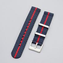 NATO greito atsegimo nailoninis dirželis Tudor Black Bay 22mm, juodas ryžių rašto 20mm